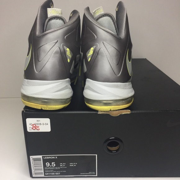 Nike Lebron X Yellow Diamond 541100 007 Size 9.5 - Picture 4 of 8